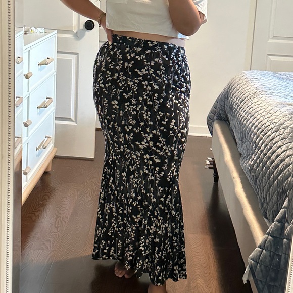 Cato Dresses & Skirts - CATO Floral Black Maxi Skirt